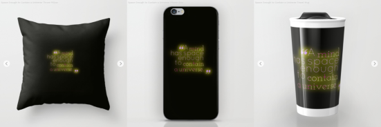 Society6 tryptich_Contain a Universe